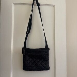 MZ Wallace Black Quilted Crossbody Bag